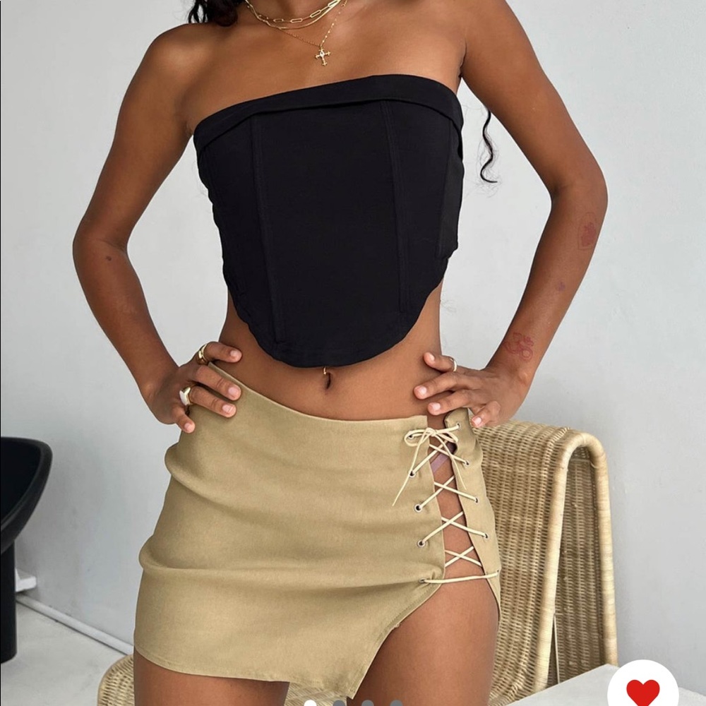 Princess Polly - Motel Iram Skirt Tan